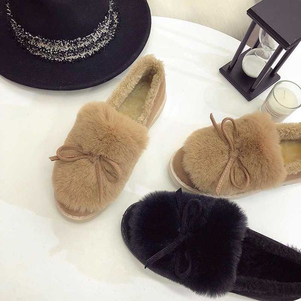 

winter new female snow boots non-slip student plus velvet warm cotton shoes flat women's boots zapatos de mujer u11-01, Black