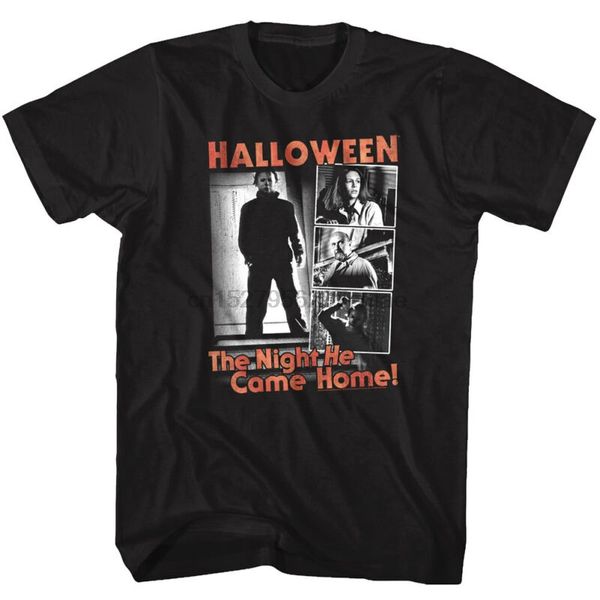 

halloween horror movie stills the night he came home men's t shirt michael myers