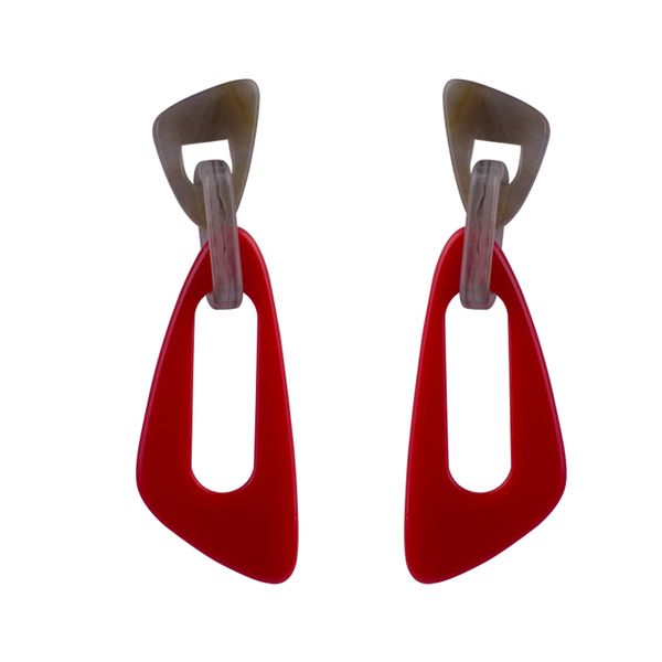 

big long earrings for women irregular geometric drop earrings elegant charm colorful resin acrylic fashion dangle jewelry ladies, Silver