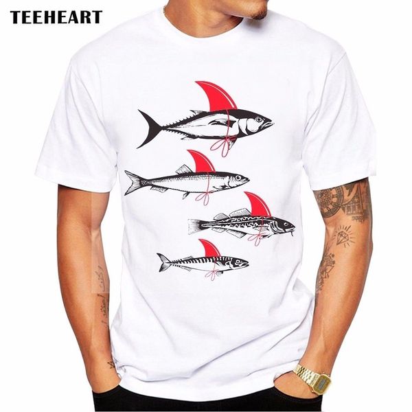 

2019 male selling fake shark fish in town water sea ocean river funny joke men t shirt tee summer tee shirt