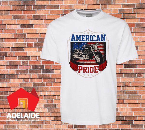 

2019 new casual cool tee shirt funny cool retro t-shirt american pride motor bikes new design t-shirt