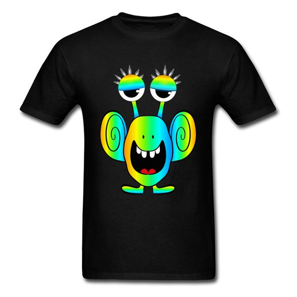 

gift tees for son funny kawaii monster printing tshirt men new coming 100% cotton soft fabric teeshirt custom