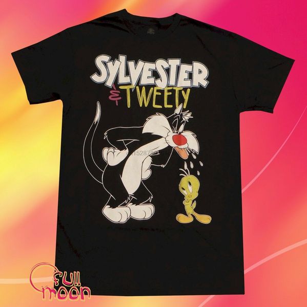 

новый looney tunes tweety сильвестр vintage мужские футболки