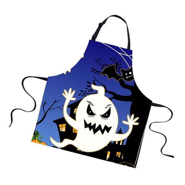

halloween apron, kitchen bib apron adjustable neck cooking gift