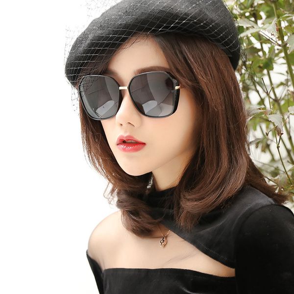 

polarized women sunglasses oversized sun glasses for female tr90 frames tac lens sunglasses-women brand designer driving uv400, White;black