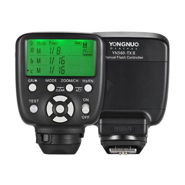 

upgraded yn560-tx ii lcd flash trigger remote controller for yn560iv/iii yn660 968n yn860li speelite