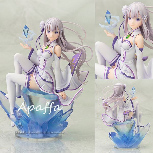 

18cm anime girl figure toys re : life in a different world from zero emilia pvc action figure model toys collection doll mx200727