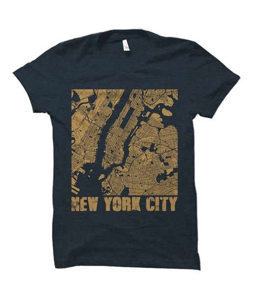 

2020 горячие продажи моды партии взрывы нью-йорк пейзаж street map adult t-shirt tee рубашки