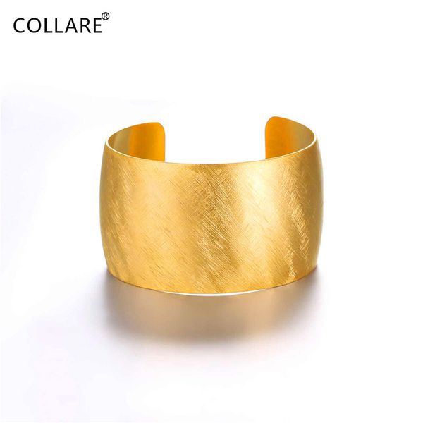 

collare big 316l stainless steel bangles gold/black color cuff hip-hop rapper jewelry h206