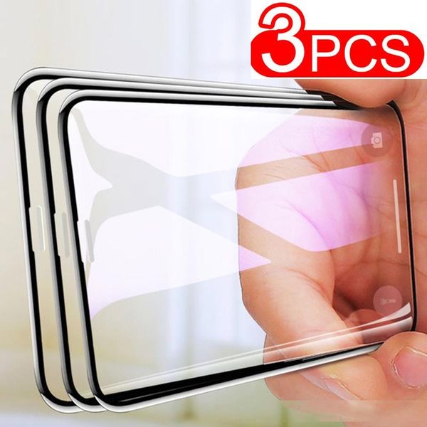 

9d full screen tempered glass on the for iphone x xs 11 pro max se 2020 screen protector for iphone 6 7 8 plus xr 9h glass