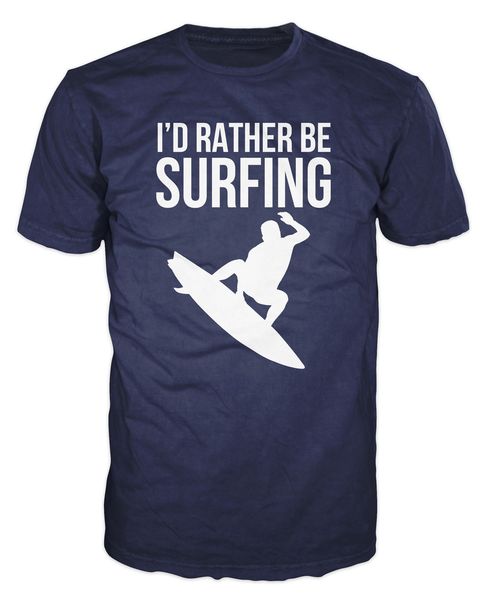 

2019 100% cotton i'd rather be funny beach camp ocean tyle wsl t-shirt