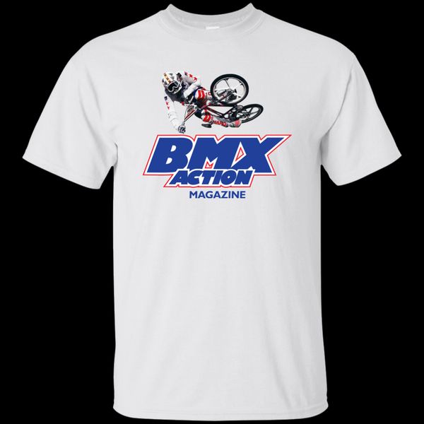 

bmx action, magazine, ramp, jump, tyle, racing, bike, haro, hutch, skyway, cool casual pride t shirt men new