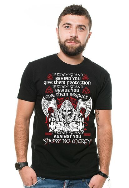 

viking футболка show no mercy mens viking tee shirt odin футболка подарок на день рождения