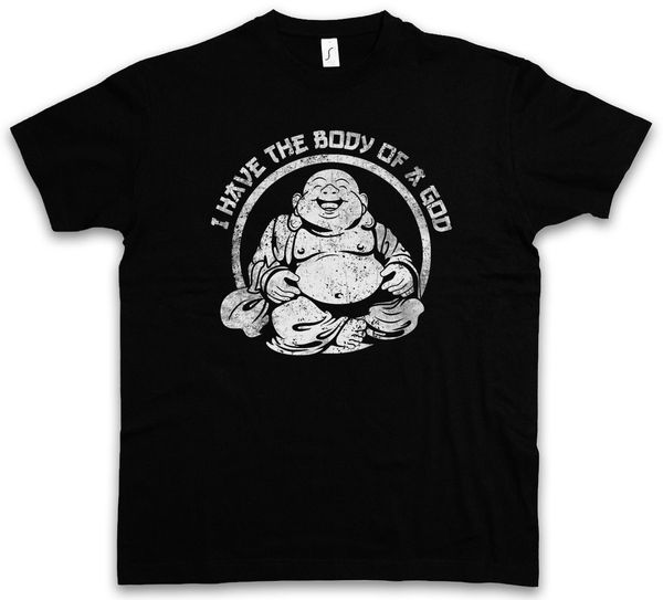 

i have the body of a god t-shirt fun buddha buddhism chubby pride plus size t shirt summer cool funny t-shirt