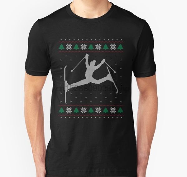 

мужчины тенниска old school горнолыжная трюки гадкий рождественский свитер шаблон даффи мужской майка женская футболка тройники сверху