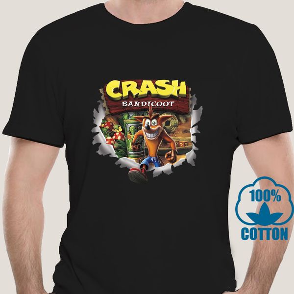 

1885d crash bandicoot out of the tops tee футболка graphic ретро топы футболки