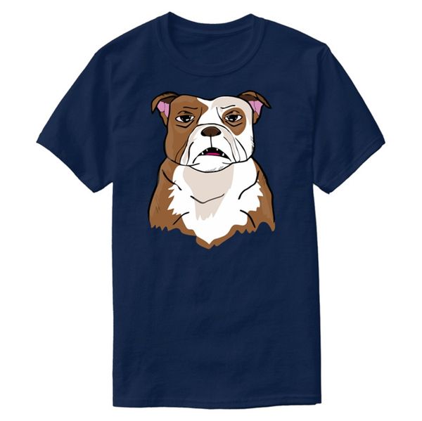 

personality designing bulldog comic funny tshirt classical outfit black streetwear leisure men and women t shirts