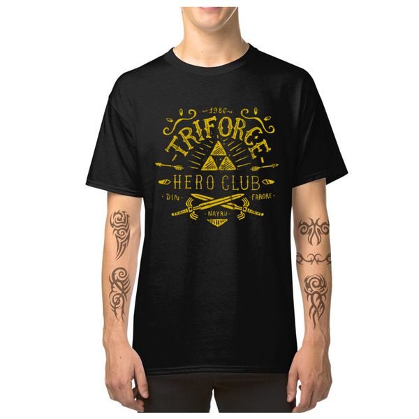 

legend of zelda t-shirt triforce hero club 100% cotton t shirts for men short sleeve tees discount summer round neck tshirt