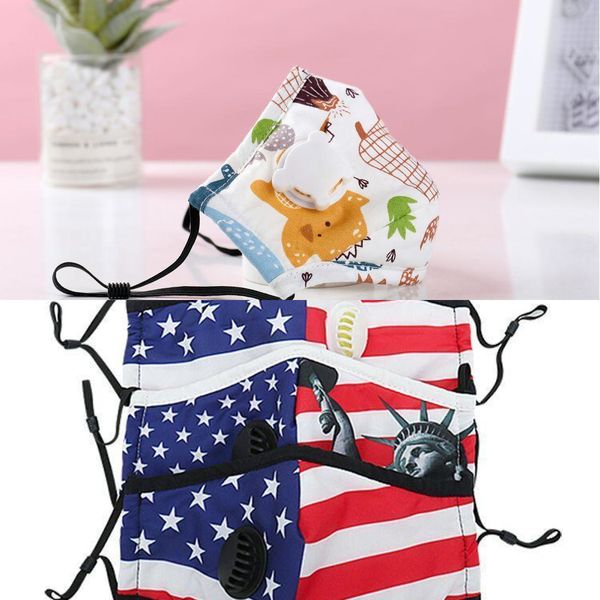 

masks face face cartoon mask kids with filter washable carbon filter breather valve pm2.5 pd6z gi8w1