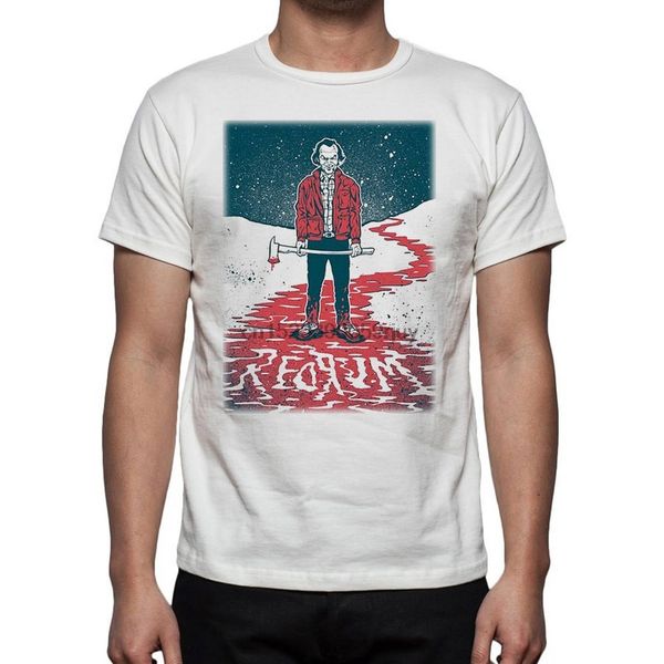 

t shirt jack nicholson shining red room axe horror river blood splatter film cult crazy gift 100% cotton made in italy