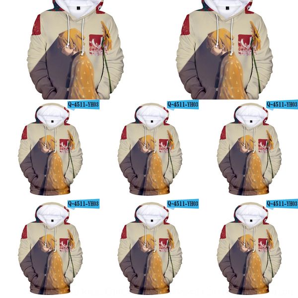 

cartoon ghost vanishing blade cosplay charcoal zhilang youdouzi peripheral blade sweater printing 3d hooded sweater hn6fj, Black