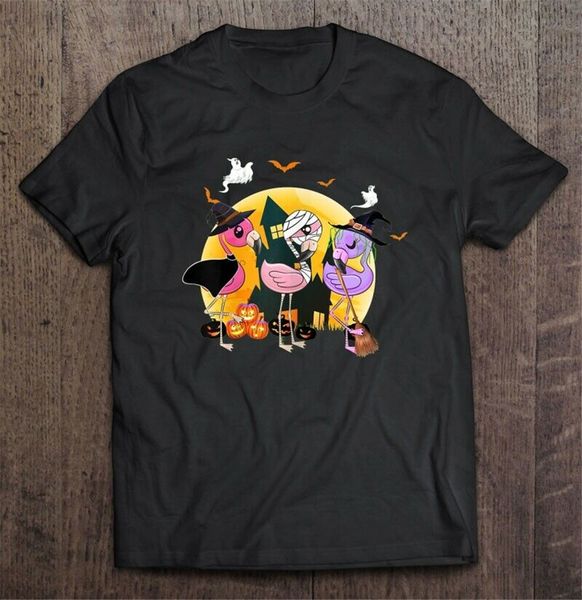 

flamingo lover funny pumpkin halloween party men t-shirt s-3xl new funny tee shirt