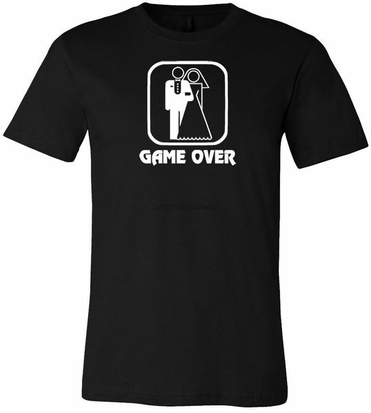 

game over men's t-shirt funny tux bachelor gift party black tee
