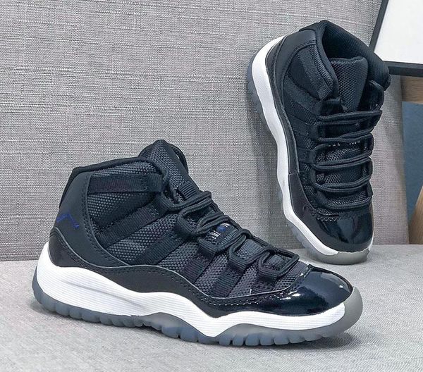 

latest 28-35 highest quality jumpman 11 child boy girl basketball shoes designer sneakers chaussures sports running platform outdoor black