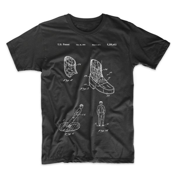 

michael jackson anti gravity shoes art patent t-shirt. black white or gray new