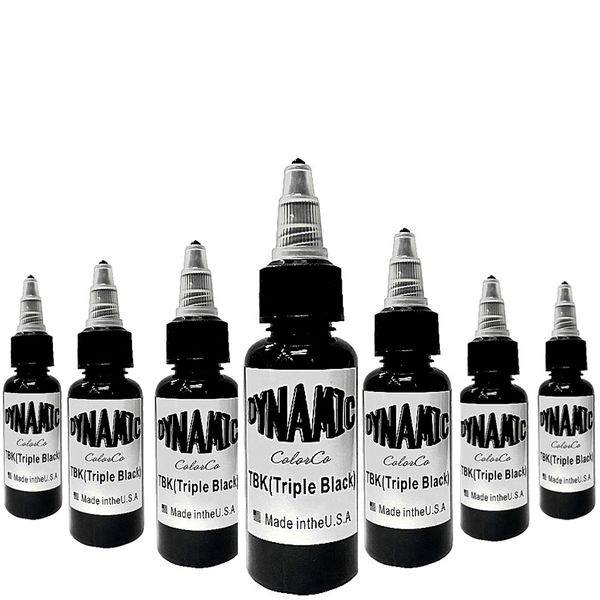 

10pac permanent dynamic black tattoo ink tribal tattoo color 30ml