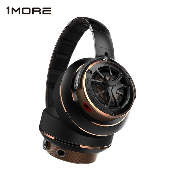 

1more triple driver over ear headphones hi-res audio bass headband 3.5mm travel bass headset with mic h1707