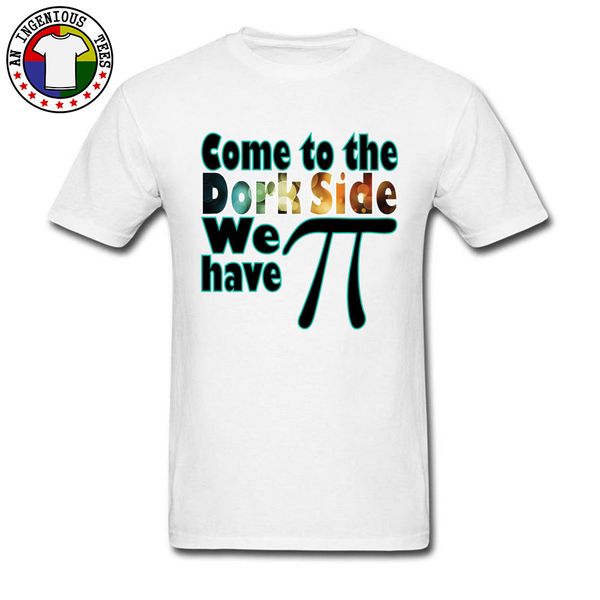 

brand new man & tees science pi dork side summer t-shirts 100% cotton short sleeve o-neck casual shirts men