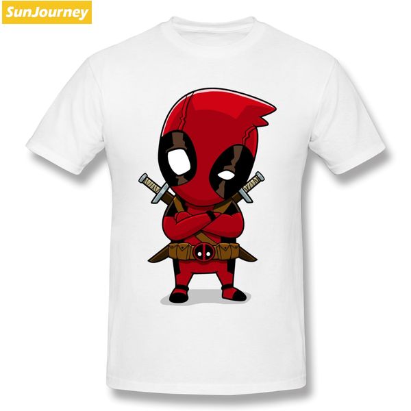 

deadpool cartoon men tshirt plus size cotton short sleeve clothes for men