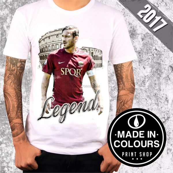 

t-shirt francesco totti legend unico - limited edition -made in colours