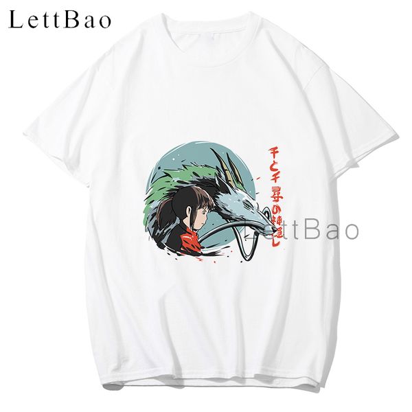 

тихиро и haku гоку saiyan t shirt men печати хлопка с коротким рукавом на заказ t-shirt vogue summer топ аниме отпечатанных мужская одежда