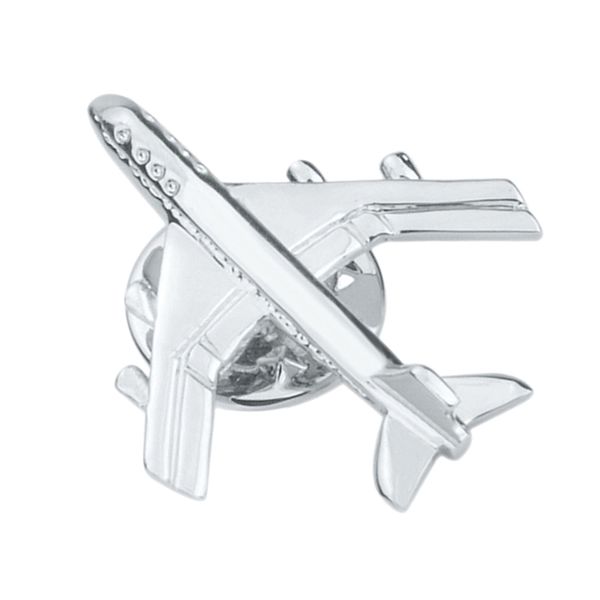 

mens fashion silver airplane button collar clip brooch pin jewelry gift, Gray