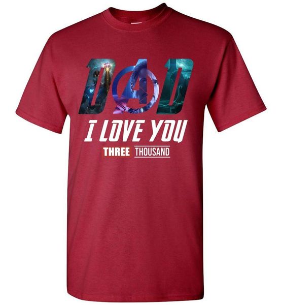 

dad i love you 3000 times iron avengerss gift idea t-shirt