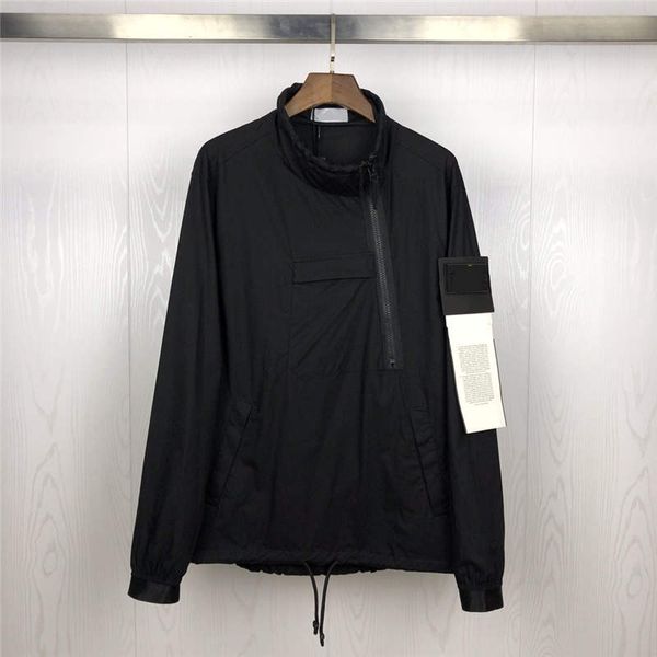 

mens jacket antumn winter jacket for men women long sleeves badge with zipper tilt fashion windbreaker asian size m-2xl, Black;brown