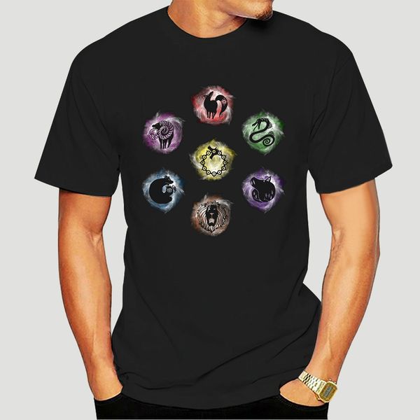 

tshirt short sleeve 7 deadly sins t shirt o neck wo t-shirt-0542d