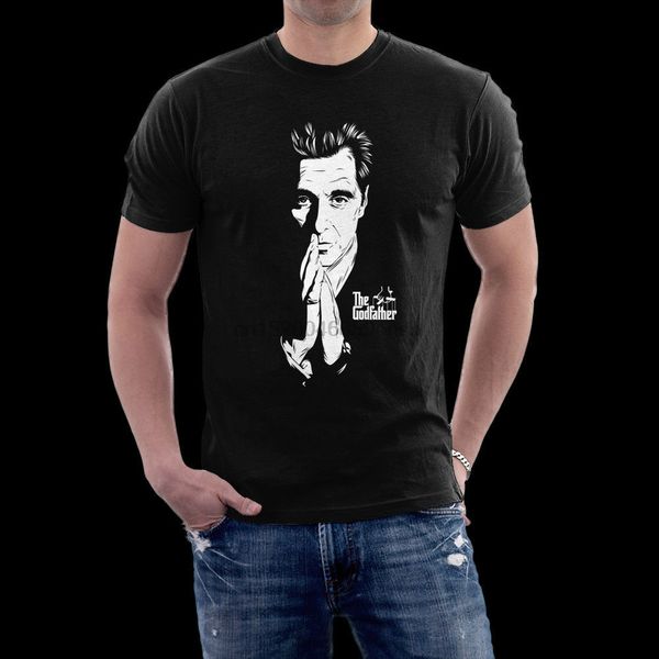 

godfather michael corleone figure men 100% ring spun t-shirt