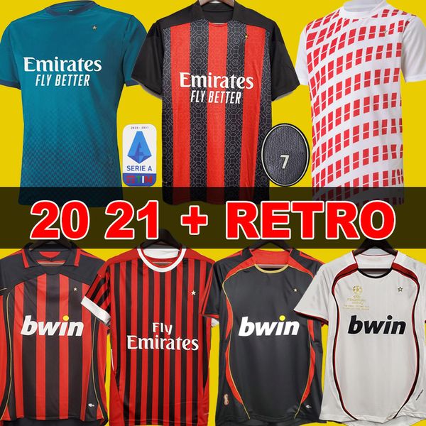 

20 21 ibrahimovic soccer jersey man kids kit anniversary edition rebic bennacer theo football shirts retro gullit soccer jersey maldini, Black;yellow