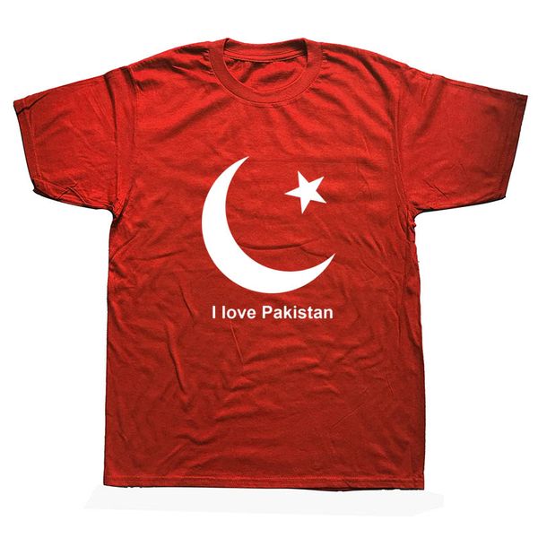 

i love pakistan pakistani funny t shirts men summer cotton harajuku short sleeve o neck streetwear black t-shirt