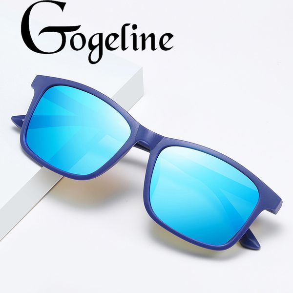 

sunglasses men polarized uv400 square tr90 mirror flat brand designer driving sun glasses male, White;black