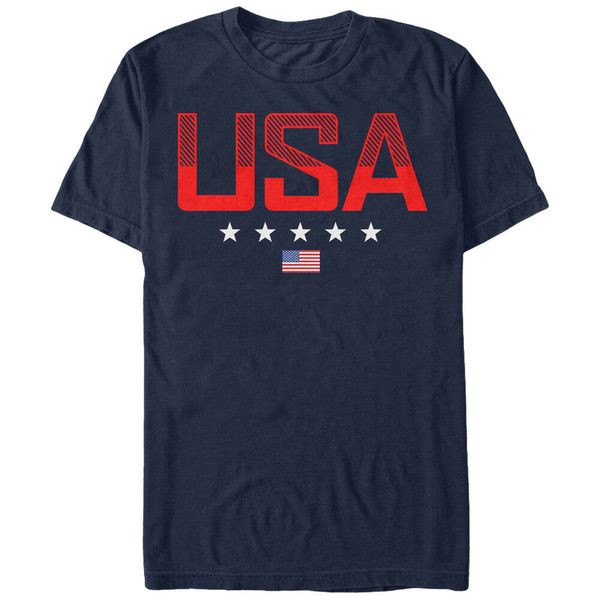 

fourth of july usa stripe design mens graphic t shirt