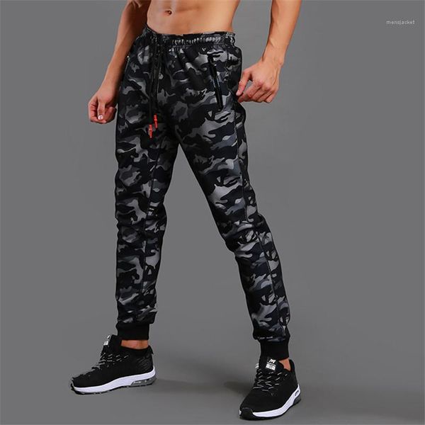 

zipper pocket drawstring panelled mens sports pants casual males clothing camouflage print mens designer pants fashion, Black