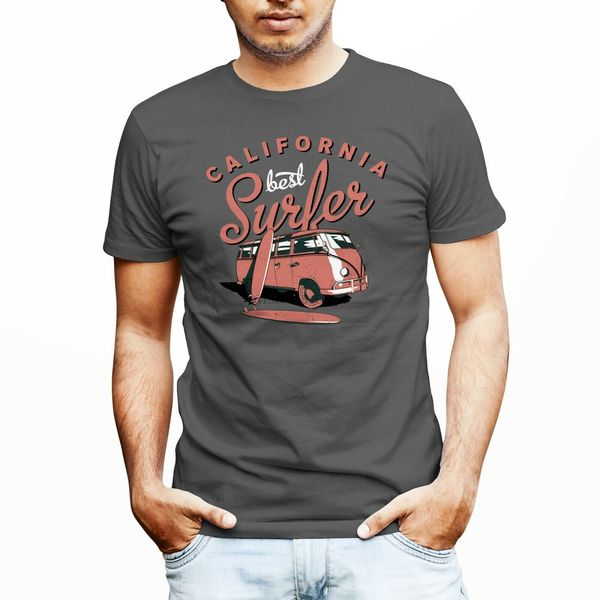 

california best surfer summer beach life мода мужчины футболки
