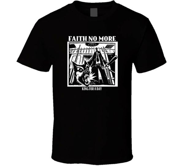 

faith no more king for a day new shirt black white tshirt men's style round tee shirt