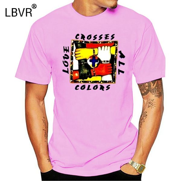 

vintage 90s y2k love cross all colors t shirt mens xl retro tee shirt