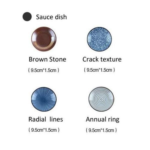 

set of 4 zen japanese ceramic dishes for dipping sauce ceramic chopsticks holder rest stand for spoon fork knife assorted four pattern