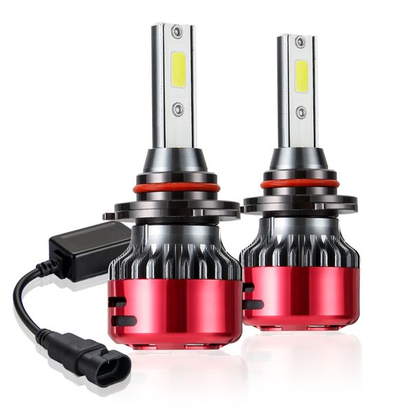 

h1/h4/h7/h11/9005/9006 headlight led bulb 6000k white led headlight bulbs mini sized 240w 24000lm per pair auxito car styling
